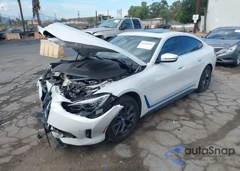 2023 BMW I4 Edrive35 из США, поврежденный, VIN WBY43AW08PFP72354